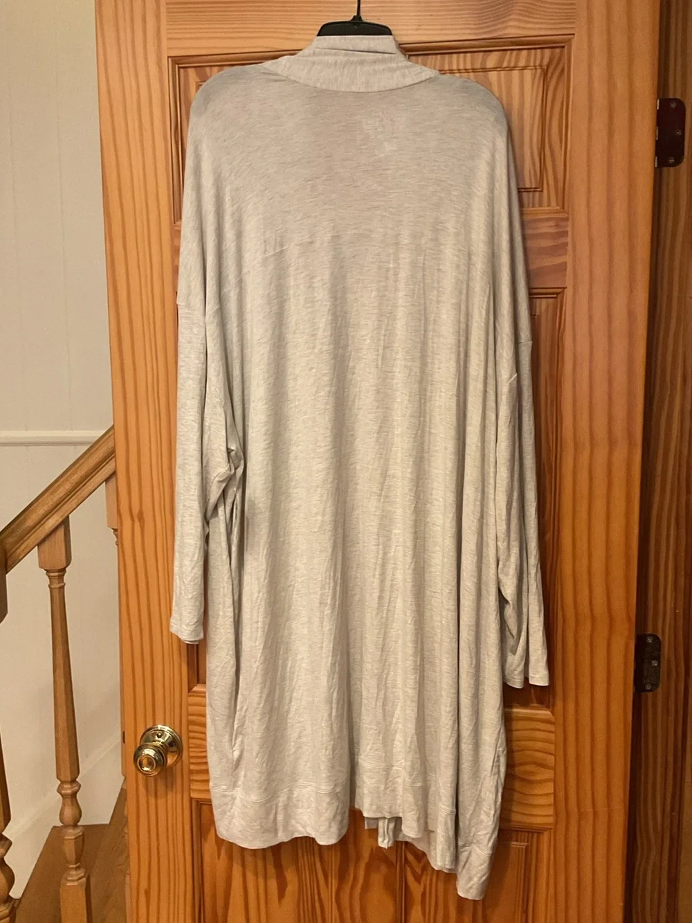 TORRID SUPERSOFT KNITS DRAPE CARDIGAN DUSTER WOMENS PLUS SZ 5 28 OATMEAL HEATHER
